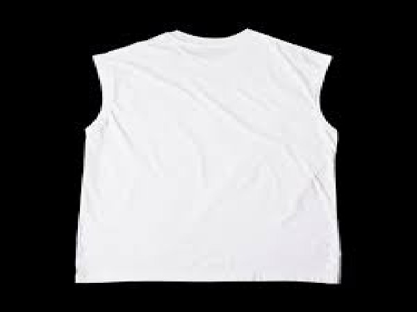 เสื้อยืดแขนกุด(ขาว)